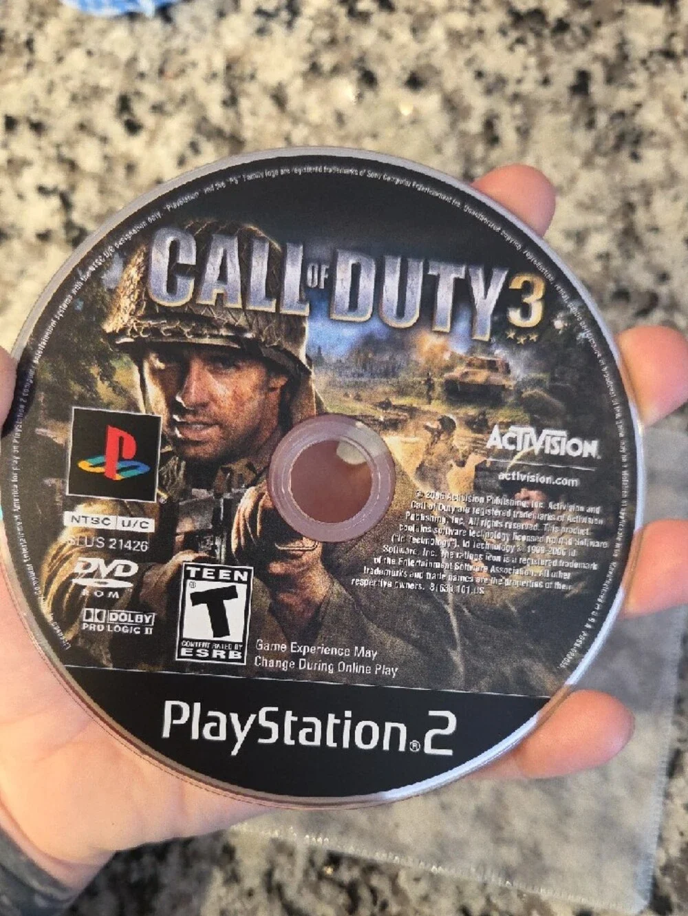 Call of Duty 3 (PS2) PlayStation 2 Game Disc - NO CASE